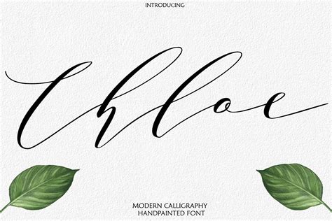 chloe script font